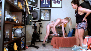 www.4tomiko.com - JOLENE NUDE AND SWEATY WORKOUT HOME GYM PART TWO thumbnail